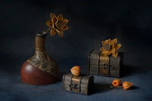 Rustik botanisk uppställning av Lydia Jacobs