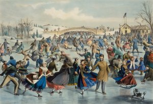 Central Park, Winter - The Skating Pond, 1862. av Lyman Wetmore Atwater