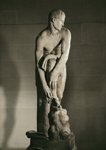 Hermes knyter sin sandal... av Lysippos (after)