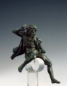 Grekisk konst: "" Kungen av makedoinen Alexander den store (356-323 f.Kr.) till häst"" Bronsskulptur av Lysipus av Sicyone (395-305 f.Kr.) 4:e århundradet f.Kr. Rom Museo Nazionale di Villa Giulia Italien av Lysippos (attributed to)