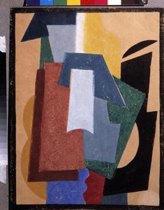 Allt. Peinture de Lyubov (Liubov) Sergeevna Popova (1889-1924), huile sir toile av Lyubov Sergeevna Popova