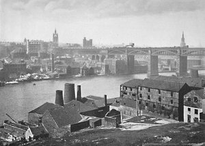 Newcastle-on-Tyne, från Rabbit Banks, c1896
