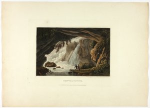 Neptunusgrottan, plansch tjugotre från Roms ruiner av M. Dubourg