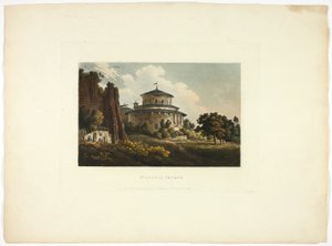 S:t Agnes kyrka, plåt åtta från Roms ruiner av M. Dubourg