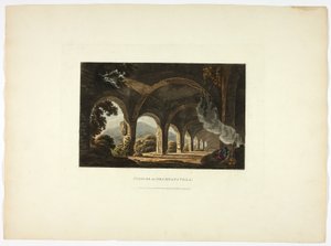 Stallet i Meccenas villa, plansch elva från Roms ruiner av M. Dubourg
