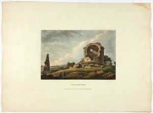 Temple of Hope, plansch tjugofyra från Ruinerna i Rom