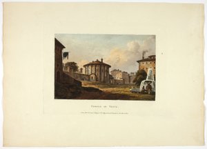 Vesta-templet, nittonde plattan från Roms ruiner av M. Dubourg
