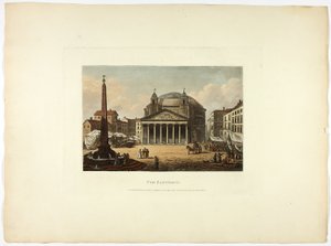 Pantheon, plansch tjugosex från Ruinerna av Rom