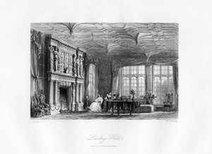Salongen, Loseley Hall, Guildford, 1800-talet.