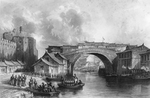 West Gate of Ching-keang-foo Zhenjiang, Kina, 21 juli 1842 c1857.