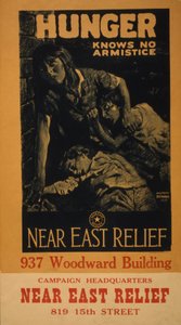 Hunger känner ingen vapenstillestånd - Near East Relief, 1919 av M. Leone Bracker