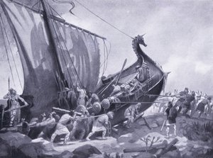 Magnus seglar runt Mull of Kintyre AD1098, 1920-talet