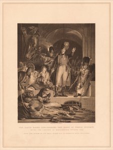 "Sir David Baird upptäcker kroppen av Tippoo Sultaun", 1799 1878 av M Nargert