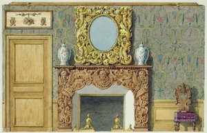 Skorsten i matsalen på rue Fortune, hus köpt av Balzac 1847