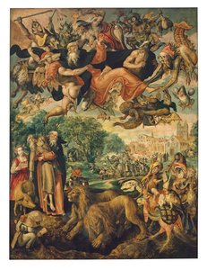 The Temptation of Saint Antonio (olja på panel)