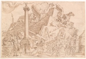 Förstörelsen av Babels torn av Maarten van Heemskerck