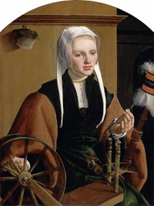 Tyska: Weibliches Bildnis, Anna Codde Porträtt av (möjligen) Anna Codde, hustru till Pieter Gerritsz Bicker av Maarten van Heemskerck