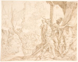 Holofernes kropp hittades av Bagoas av Maarten van Heemskerck