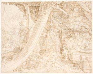 Judith skär av huvudet på Holofernes av Maarten van Heemskerck