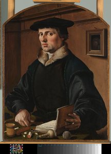 Porträtt av en man, möjligen Pieter Gerritsz Bicker Porträtt av en man av Maarten van Heemskerck