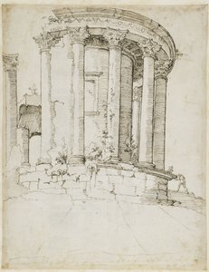 Runt tempel i Tivoli av Maarten van Heemskerck