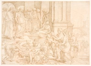Saphiras död av Maarten van Heemskerck