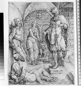 Frigivningen av fångarna av Maarten van Heemskerck