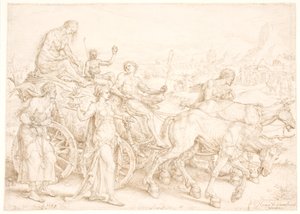 Triumfvagn vilja av Maarten van Heemskerck