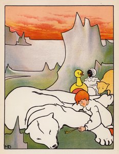 "Brända fjädrar under näsan" (färglitografi)