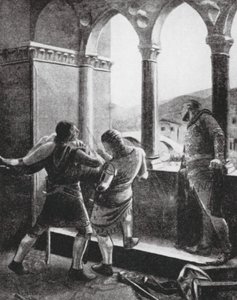 Mordet på infanten Don Juan (litografi) av Macario Marcoartu