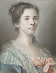 Porträtt av en ung kvinna av Madeleine Françoise Basseporte