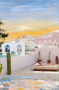 Ibiza, 2022 (akrylfärg på arkivbeständigt pigmenttryck)