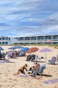 Montauk, 2021 (akrylfärg på arkivbeständigt pigmenttryck)