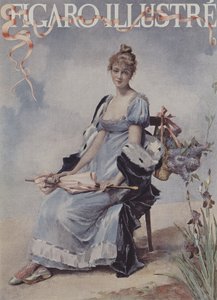 maj blommor. Omslag till Le Figaro Illustre, maj 1894