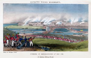 Sjuttiotredje regementet, stormning av Seringapatam, Indien, 4 maj 1799. av Madeley