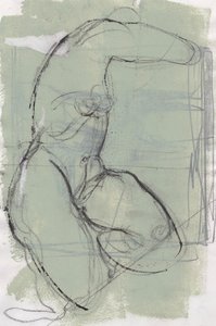 Skissbok 13, 2024 (temperafärg, kol på papper) av Madgalena Morey