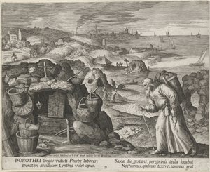 Saint Dorotheus of Gaza som eremit, 1600.
