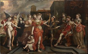 The Calumny of Apelles, slutet av 1590-talet.