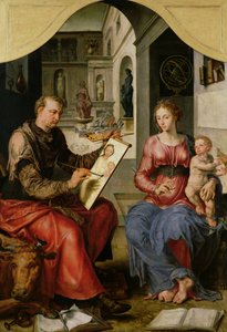 Sankt Lukas målar jungfrun, ca 1545