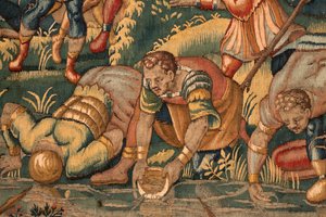 Berättelsen om Gideon, sent 1500-tal (silke och ull) av Maerten van Heemskerck