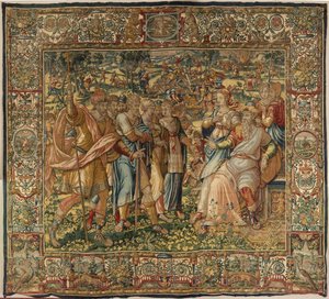 Berättelsen om Gideon, sent 1500-tal (silke och ull) av Maerten van Heemskerck