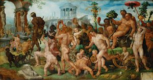 Bacchus triumf, 1536-7 av Maerten van Heemskerck