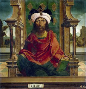 Jesaja, av Mästaren av Becerril, ca. 1525 (olja på panel) av Maestro de Becerril