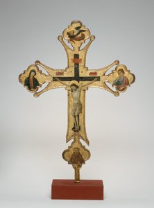 Processionskors, ca 1320 (olja på duk på trä) av Maestro di Santa Chiara
