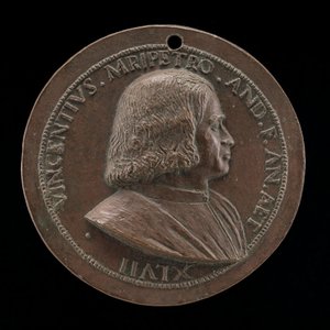 Vincenzo Malipiero, venetiansk patricier, bror till Francesco [framsidan], 1523.
