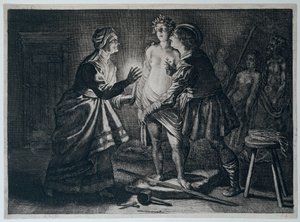 Pygmalion blir kär i sin staty
