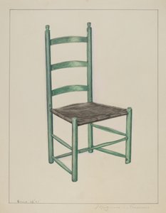 Ladder Back Chair - Kallas Jolting Chair, ca. 1936.
