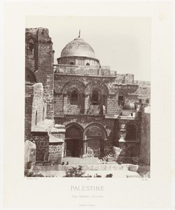 Gezicht op de Saint Sepulcher Kerk i Jerusalem (Palestina/Heliga graven - Jerusalem) Forntida arkitektur: Egypten, Grekland, Mindre Asien: Fotoalbum (serietitel)