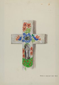 Cementhuvudsten, ca. 1937. av Majel G. Claflin