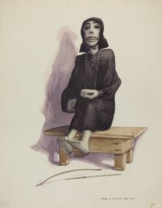 Dödsfigur Muerto, ca. 1937. av Majel G. Claflin